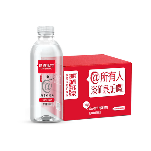 峨眉钰泉330ml*24瓶*3箱天然矿泉水整箱批特价家庭实惠装小瓶装 - 图2