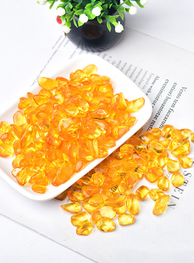 天然黄水晶避火龙瓶子黄碎石