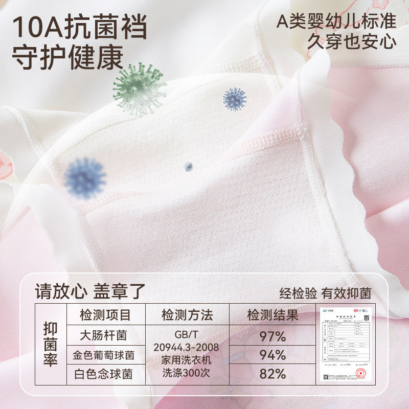 【棉奇熊】男女童纯棉内裤4条全尺码任选 商品图 3