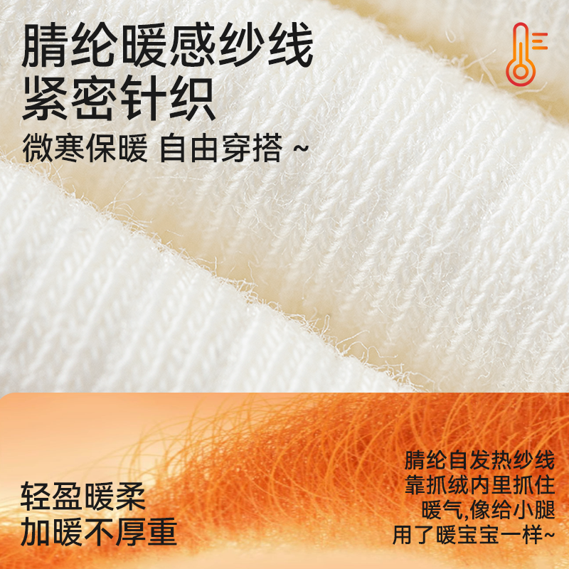 儿童袜套女童堆堆袜秋冬腿套宝宝花边小腿袜春秋针织护腿长筒袜 - 图0