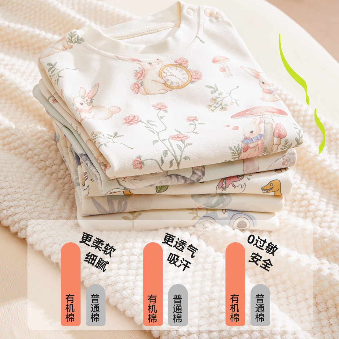 儿童秋衣秋裤套装男女童睡衣婴幼儿毛衫有机纯棉睡衣宝宝家居服冬,淘宝优惠券,粉丝福利购,淘宝优惠卷