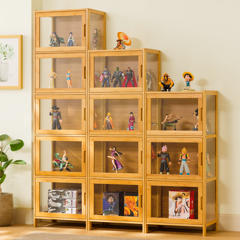 盲盒收纳展示架积木吧唧手办展示盒积木娃娃透明亚克力痛柜展示柜 - 图0