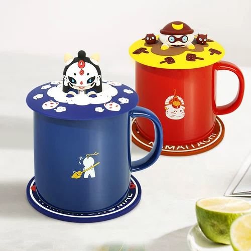 Onmyoji Netease Game Официальный Yinyang Shi Cup Cushion Двух -набор Peeripheral Jade Sicky Syckle