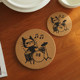 Baiyu Rock Cat Cork Pad Cute Anti-Slip Insulated Heat-Anti-Scalding Coaster Pot Pad Anti-Scalding Pad Desktop Protection