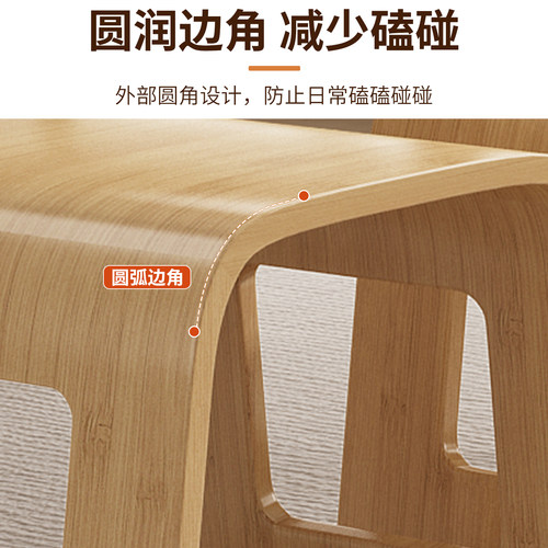 小凳子家用矮凳非实木客厅茶几小坐凳结实耐用2025新款沙发搁脚凳 - 图2