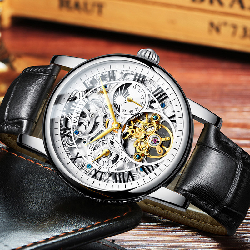 正品男士欧西美名牌镂空十大机械表 欧西美手表国产腕表