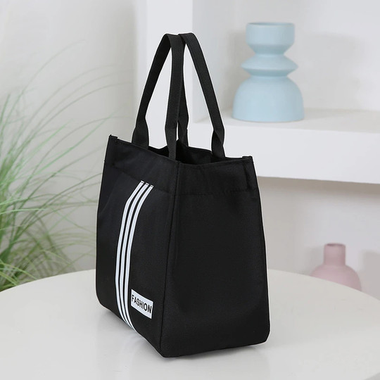 2025春季新款时尚手提包便携式带饭便当包大容量手拎包简约收纳包