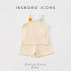 INSbobo ເດັກຍິງ summer ຊຸດ suspender ສອງສິ້ນ