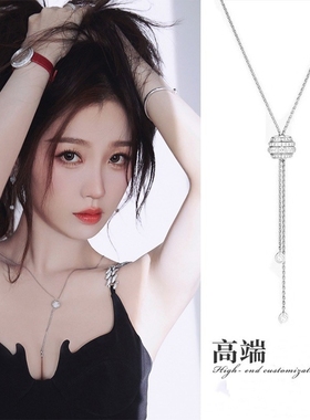 项链女潮长款秋冬毛衣链钛钢挂件衣服装饰品配饰锁骨链打底衫挂饰