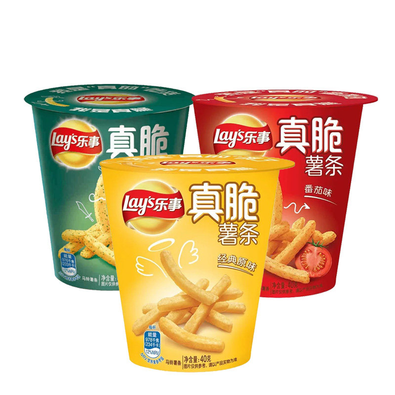 乐事真脆薯条经典原味番茄海苔味* 美东食品膨化食品