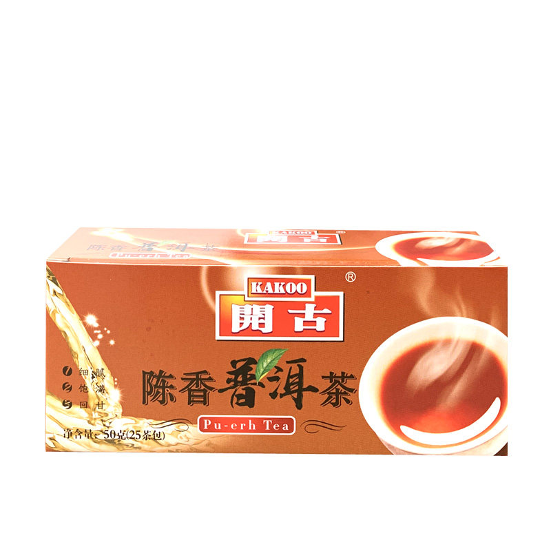 开古陈香袋泡茶叶25小包黑茶茶包 美东食品普洱