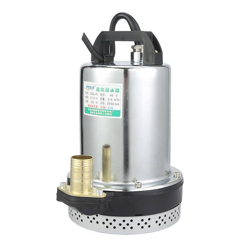 德国进口220v农用12v24v48v60v72v电动车电瓶抽水机高扬程直流潜