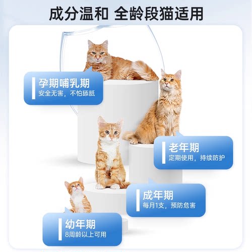 海乐妙体内外驱虫组合进口猫体外驱虫滴剂除跳蚤耳螨猫咪驱虫药 - 图2