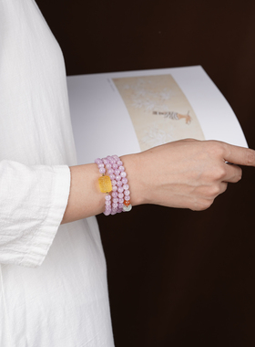 天然水晶手链女款轻奢小众设计感高级精致闺蜜礼物送女友