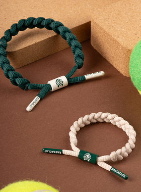 复古学院风小狮子编织手链绳