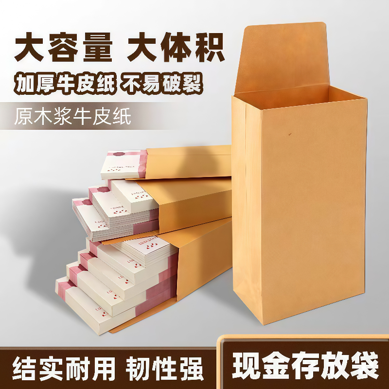 信封装现金信封装现金牛皮纸袋工资袋装钱袋万元存放袋加厚送钱奖,淘宝优惠券,粉丝福利购,淘宝优惠卷