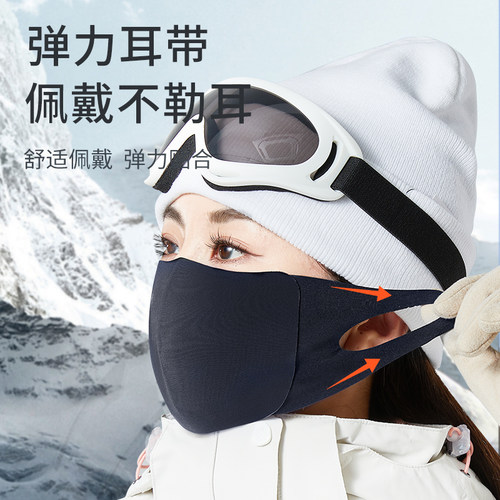 李宁防晒口罩春夏凉感男潮款防晒面罩跑步骑行女防紫外线护脸 - 图3