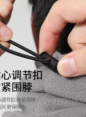 李宁冬季保暖围脖双面加绒