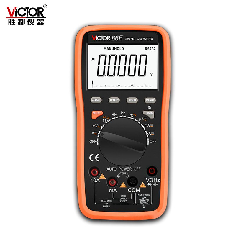 胜利vc86e高精度四位半电容万能表 天致五金万用表