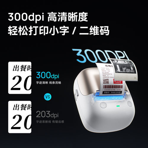 精臣B2 Pro家用大尺寸标签打印机300dpi高清蓝牙热敏小型姓名贴纸防水透明不干胶便签食品效期niimbot标签机 - 图0