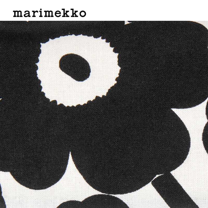 新年礼物Marimekko【Unikko游霓可印花】黑色别致零钱包小包,淘宝优惠券,粉丝福利购,淘宝优惠卷