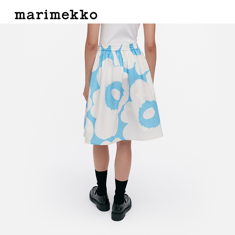 Marimekko【Unikko游霓可印花】25早秋宽松A字女士半身裙商场同款 - 图1