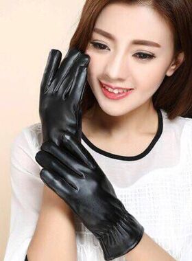 皮手套男款女冬季通用款