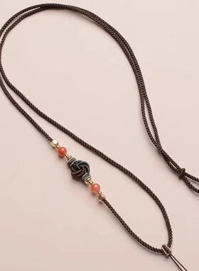 女士高端吊坠挂绳手工编