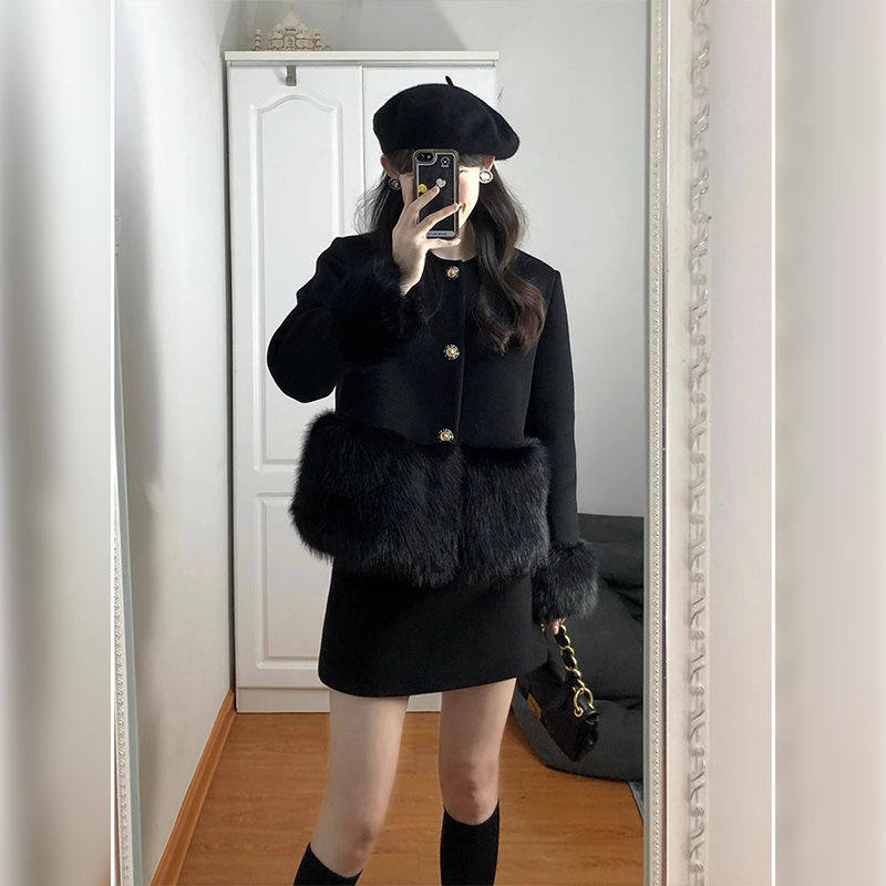 小香风毛呢法式套装裙高级感小洋装秋冬气质名媛韩剧职业两件套女,淘宝优惠券,粉丝福利购,淘宝优惠卷