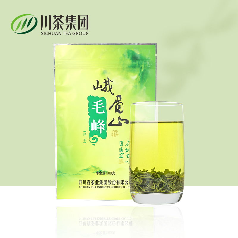 川茶集團，天府龍芽 峨眉山毛峰綠茶 100g*5袋