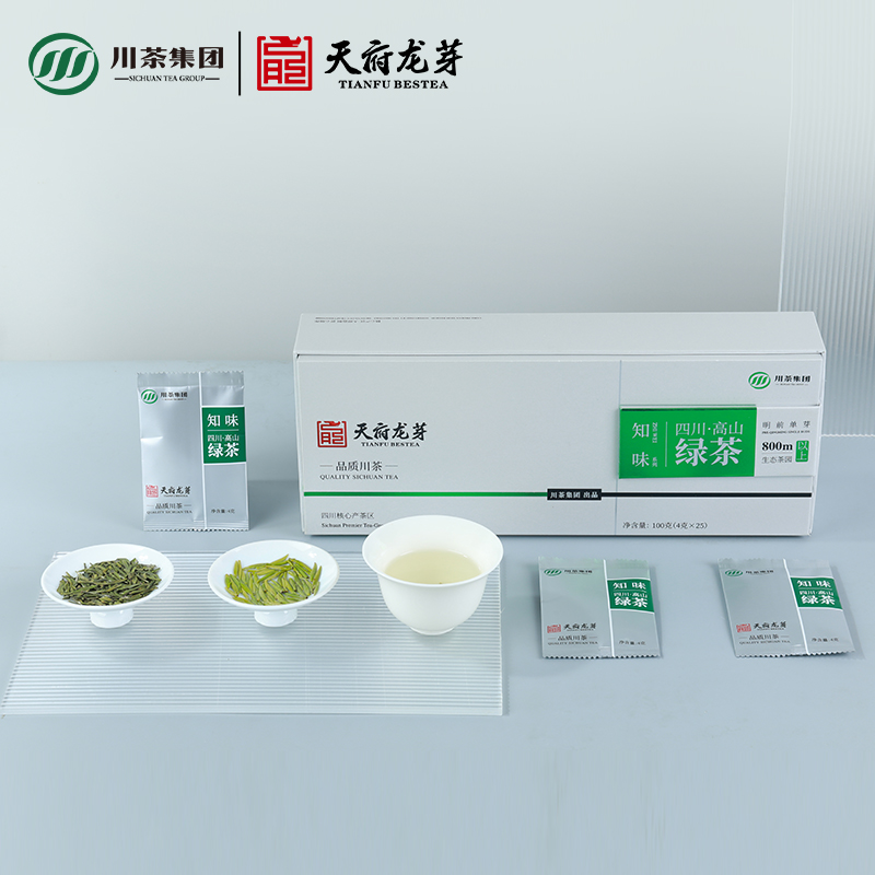 天府龙芽2024年新茶明前特级单芽绿茶茶叶礼盒装送礼领导官方正品