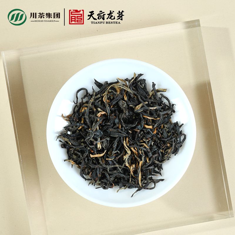天府龙芽特级红茶2024年新茶四川功夫红茶浓香型茶叶高档礼盒装