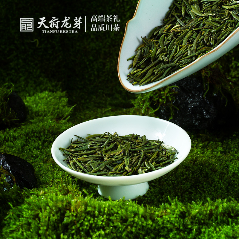 天府龙芽2024新茶尊龙高山明前绿茶特级茶叶高档礼盒过节送礼领导
