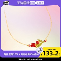 (self-employed) OSEWAYA necklace female tulip girl flowers pendant summer fine collarbone chain small crowdsourced design