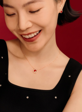 LolaRose转运珠本命年红色项链女