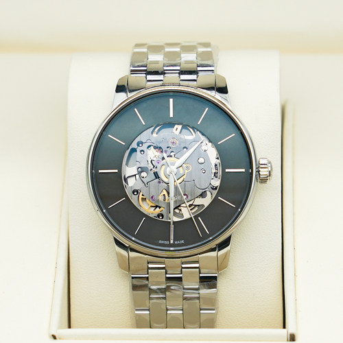 【自营】中古全新未使用美度贝伦赛丽系列男表机械手表灰盘背透 - 图0