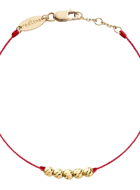 【自营】儿童Mini Queen Bebe金珠黄金绳制手链珍珠手链