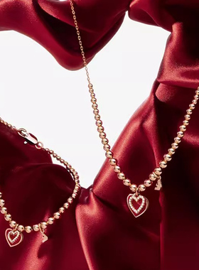 阿玛尼心心相印女士项链