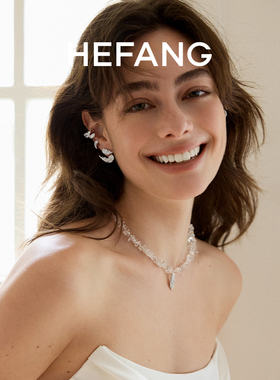 【自营】HEFANG Jewelry/何方珠宝悬浮羽毛耳环 可拆卸设计时尚