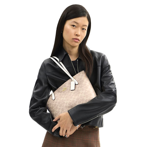 【自营】COACH/蔻驰女士托特包Tote 30购物袋通勤单肩手提包CBT20 - 图1