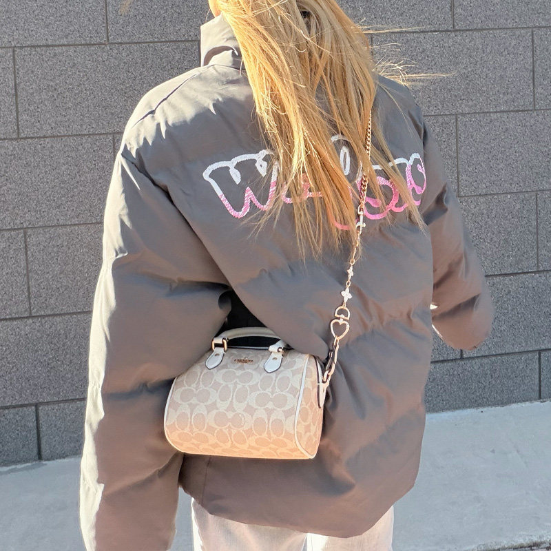 【自营】COACH/蔻驰波士顿包Rowan18老花手提女包节日礼物送女友,淘宝优惠券,粉丝福利购,淘宝优惠卷