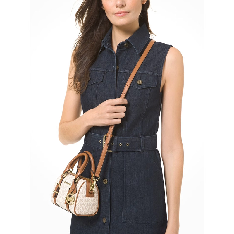 【自营】小号pvc拼皮女士波士顿包 天猫国际自营时尚范女士包袋