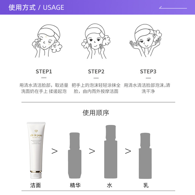 【自营】cpb /肌肤之钥125g洁面乳 天猫国际自营妙颜社洁面