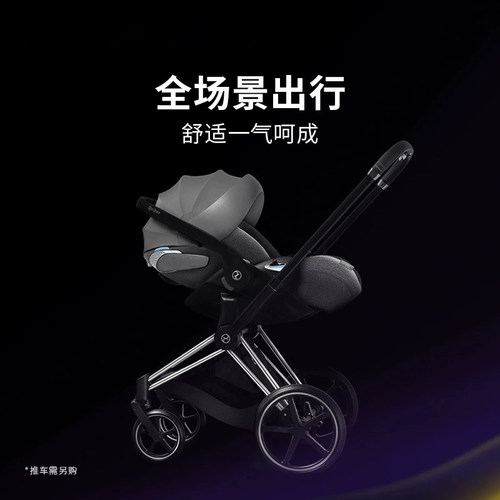 【自营】德国Cybex儿童安全座椅Cloud T新生儿可平躺车载提篮秋叶 - 图3