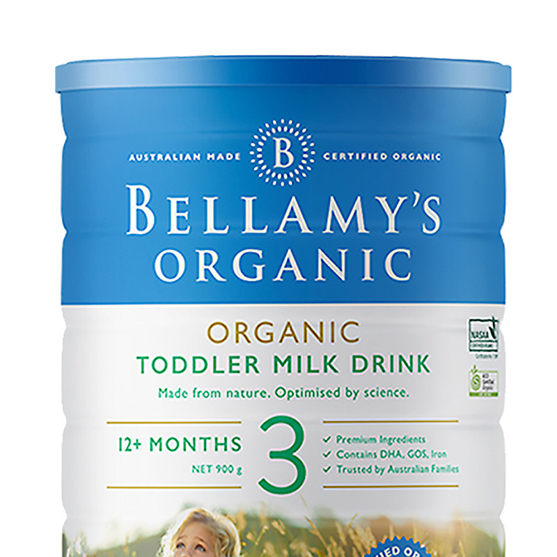 天猫国际母婴直营澳洲贝拉米进口有机婴幼儿配方奶粉3段900g*6罐1
