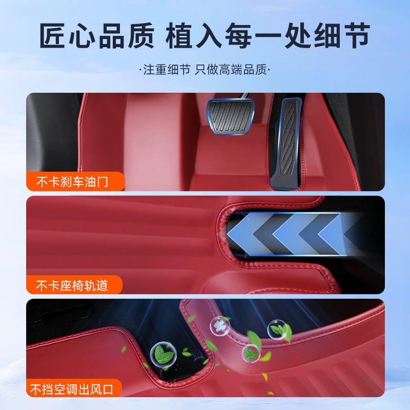 适用华为智界R7专用脚垫全包围汽车改装饰用品配件地毯后备箱TPE - 图1