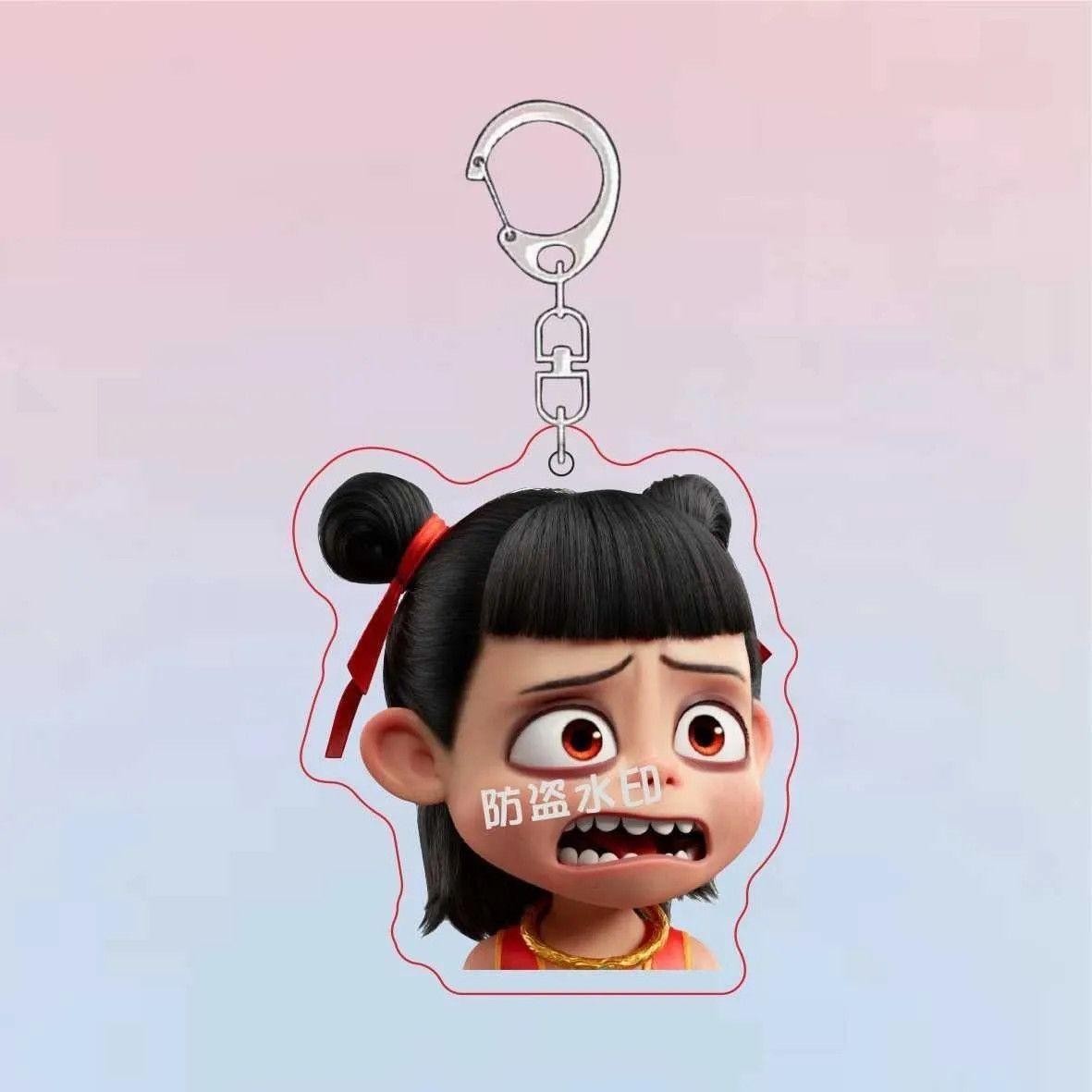 哪吒可爱电影装饰书包挂件亚克力小礼物钥匙扣_饰饰如意供应链_收纳整理-第5张图片-提都小院