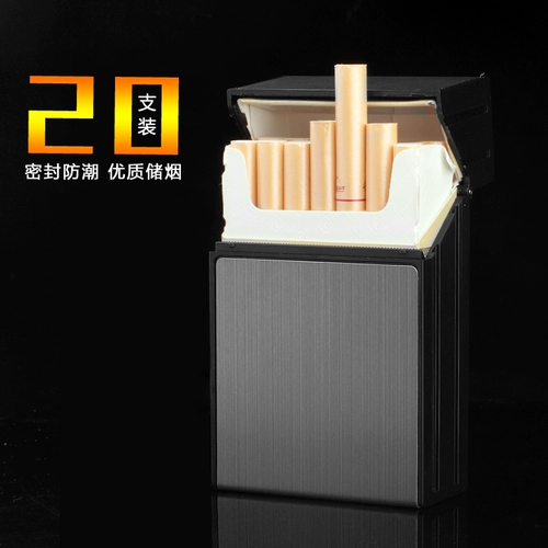 Вместительный и большой металлический портативный креативный портсигар, защитная сумка, алюминиевый сплав, делается под заказ