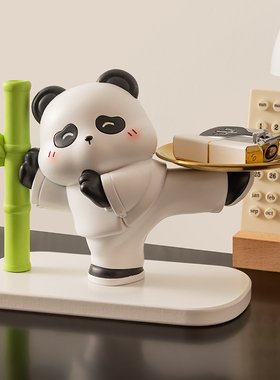 轻奢高档熊猫周边文创摆件装饰品