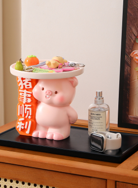 可爱熊猫摆件平安喜乐搬新家礼物